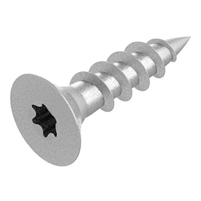 Abbildung von SECCARO Spanplattenschraube 4 x 16 mm, Stahl verzinkt, Holzschraube mit Vollgewinde, TX/Innensechsrund, 500 Stück