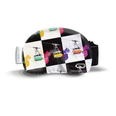 Abbildung von Soggle Skibrillen Schutz Überzug aus Mikrofaser (one size), Farbe:retro pop art gondola
