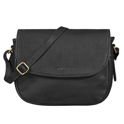 Abbildung von STILORD &#039;Loreen&#039; Frauen Handtasche Klein Leder Tasche Damen Umhängetasche zum Ausgehen Elegante Abendtasche Partytasche Freizeittasche Echtes Vintage Leder, Farbe:schwarz