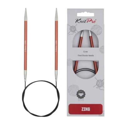 Abbildung von KnitPro K47132 Rundstricknadel, Metal, Braun, 80cm / 5.5mm