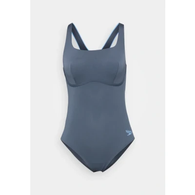 Abbildung von Speedo Support Banded Badeanzug, Damen, Größe: 42, Grey lead