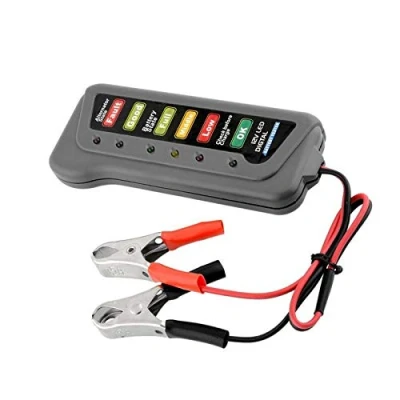 Abbildung von Aofan 12V Auto Batterietester 6 LED Leuchten Digitaler LichtmaschinenTester ，für Motorrad Lichtmaschine Multi Funktionen Tester