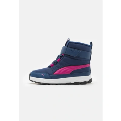 Abbildung von Puma Evolve BOOT AC Unisex Hikingschuh für Kinder, Größe: 34, Persian blue/magenta gleam Lederimitat/textil