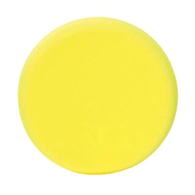 Abbildung von Dino KRAFTPAKET 180mm Polierpad medium Polierschwamm mittelhart mit Klett Ø 180mm, Höhe 30mm, Yellow