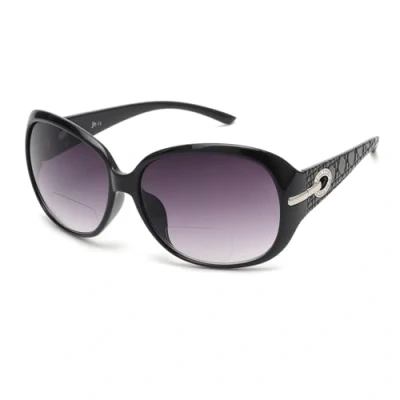 Abbildung von JM Klassisch Bifokale Lese Sonnenbrille für Damen Jahrgang Lesebrille Draussen UV Schutz Schwarz +2,25