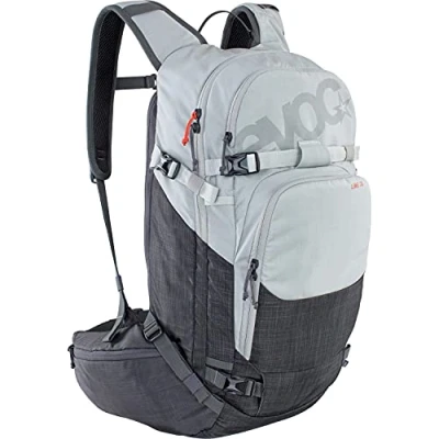 Abbildung von EVOC LINE 30 All Mountain Tragerucksack (NEURALITE SYSTEM, Skihalterung, separates Lawinenfach mit Notfallplan, leicht zugängliches Hauptfach, BODDY HUGGING), Silber/Karbongrau meliert