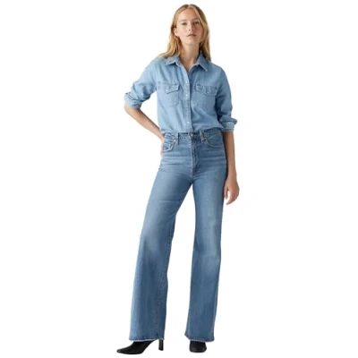 Abbildung von Levi&#039;s Ribcage Bells Jeans Bootcut, Damen, Größe: 25x32, Sonoma walks