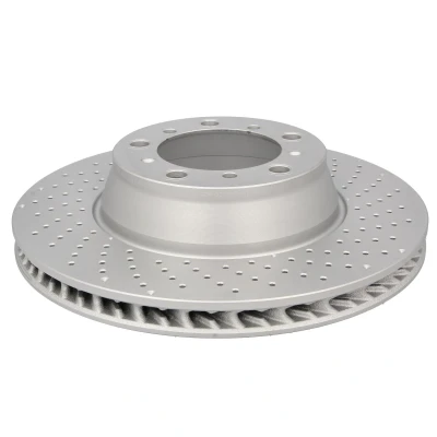 Abbildung von BOSCH Bremsscheibe PORSCHE: 911 Coupe 330mm 28mm 5 130mm gelocht/innenbel. beschichtet legiert/hochgekohlt 0 986 479 J73 99135240401 Bremsscheiben