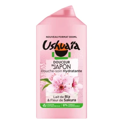 Abbildung von Ushuaïa Douceur du Japon Pflegedusche Reismilch &amp; Sakura Blüte, 300 ml