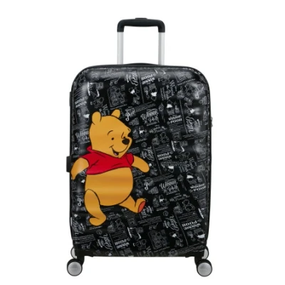 Abbildung von American Tourister Wavebreaker Disney FL Spinner M, Koffer, 67 cm, 64 L, Mehrfarbig (Winnie The Pooh)
