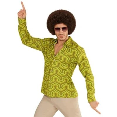 Abbildung von W WIDMANN MILANO Party Fashion 70er Jahre Herrenhemd, Disco Style, Faschingskostüme
