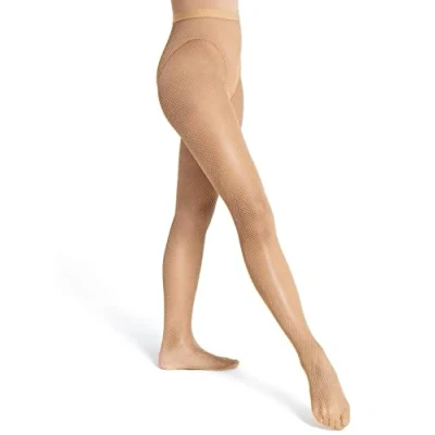 Abbildung von Capezio Damen Professional Fishnet Seamless Tight Strumpfhose, Caramel, XL EU