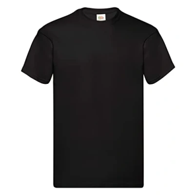 Abbildung von Fruit of the Loom Herren T Shirt Ss022m, Schwarz, M