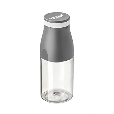 Abbildung von Tatay Urban Drink Trinkflasche 400 ml, hermetisch, Tritan, BPA frei, Bruchfest, Hinterlässt keinen Geschmack oder Geruch, Spülmaschinen und mikrowellenfest. Grau