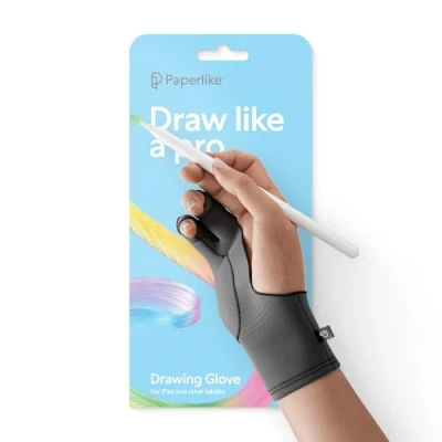 Abbildung von Paperlike&#039;s Drawing Glove für iPad Zeichenhandschuh zum Zeichnen auf Tablets (für Rechts und Linkshänder; 3 Größen: S, M, L)