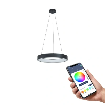 Abbildung von EGLO connect.z Smart Home LED Pendelleuchte Marghera Z, Hängelampe, ZigBee, App und Sprachsteuerung Alexa, Lichtfarbe einstellbar (warmweiß kaltweiß), RGB, dimmbar