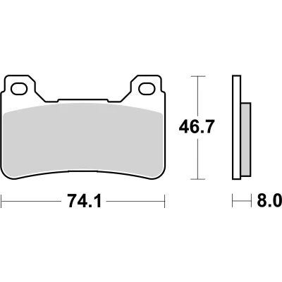 Abbildung von TRW Sinter Street MCB755SV Bremsbelagsatz