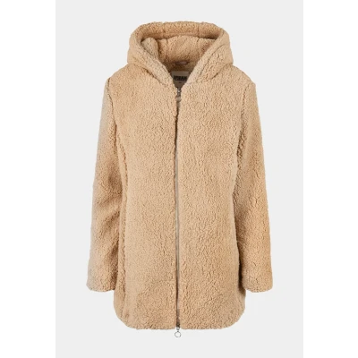 Abbildung von Urban Classics Ladies Sherpa Jacket Wintermantel, Damen, Größe: Small, Softtaupe