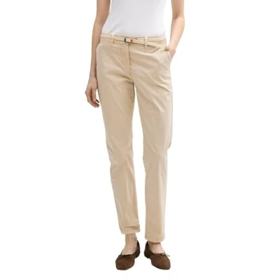 Abbildung von TOM Tailor SLIM Chino, Damen, Größe: 36x32, Summer beige