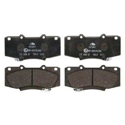Abbildung von ATE 13.0460 5667.2 Bremsbelagsatz mit akustischer Verschleißwarnung TOYOTA: HILUX 3 Pick up, Pritsche/Fahrgestell (KUN1, TGN3, TGN2, TGN1,