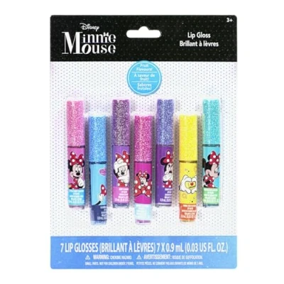Abbildung von Disney Minnie Mouse Lipgloss für Kinder 7 Geschmacksrichtungen Mädchen Geburtstagsgeschenk ab 3 Jahren von Townley Girl