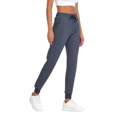 Abbildung von COMEOR Jogginghose Damen Baumwolle Sporthose Lang Warme Trainingshosen, Frauen Freizeithosen, Sweatpants mit Regular Passform für Fitness, Yoga, Freizeit (Schwarz XS)