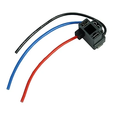 Abbildung von L &amp; P Car Design 1x H4 Lampen Stecker Fassung Sockel Lampenfassung Lampensockel Lampenstecker P43t *angewinkelt* 90 Grad mit Kabel für Glühlampen Glühbirnen