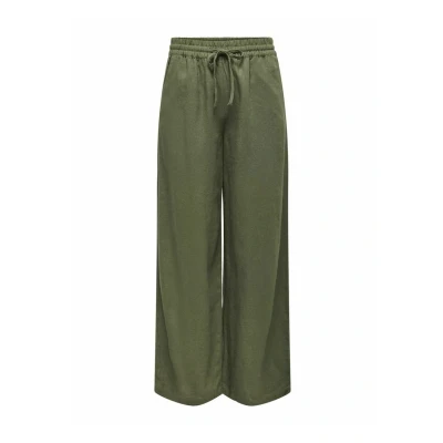 Abbildung von JdY Damen JDYSAY Linen HW Wide Pant WVN NOOS Leinenhose, Kalamata, XS / 32L