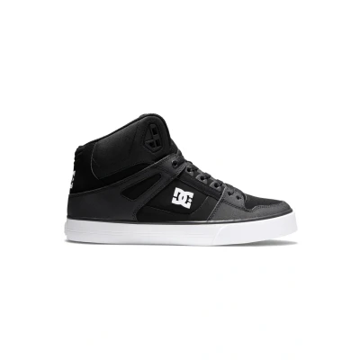 Abbildung von DC Shoes PURE WC Skateschuh, Größe: 45, Black/black/white Leder und textil
