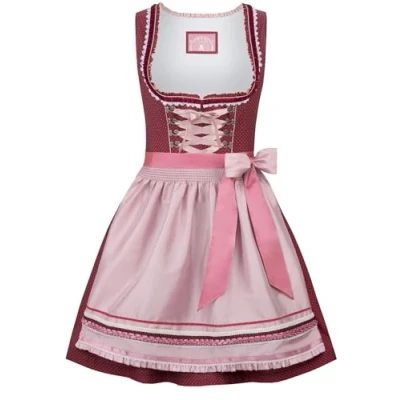 Abbildung von Stockerpoint Damen Harper Midi Dirndl, Altrosa, 34