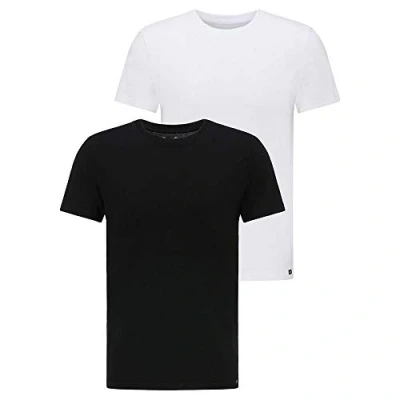 Abbildung von Lee TWIN CREW 2 PACK Tshirt basic, Herren, Größe: Large, Black/white