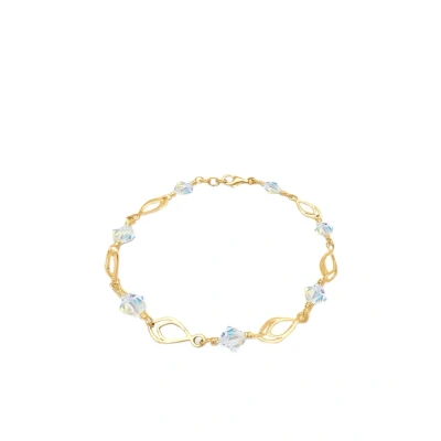 Abbildung von Elli Crystal Armband goldcoloured, Damen, Größe: 18, Gold coloured