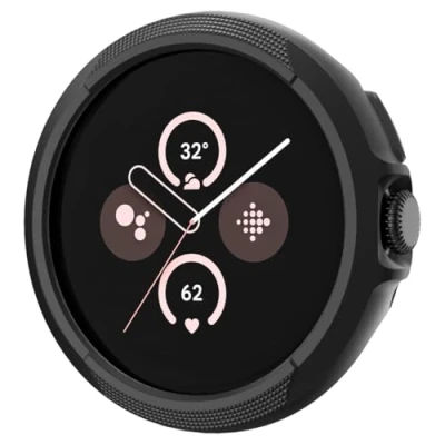 Abbildung von Spigen Liquid Air Hülle Kompatibel mit Google Pixel Watch 3 45mm (2024) Matt Schwarz