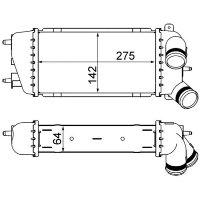 Abbildung von MAHLE ORIGINAL CI 309 000S Ladeluftkühler