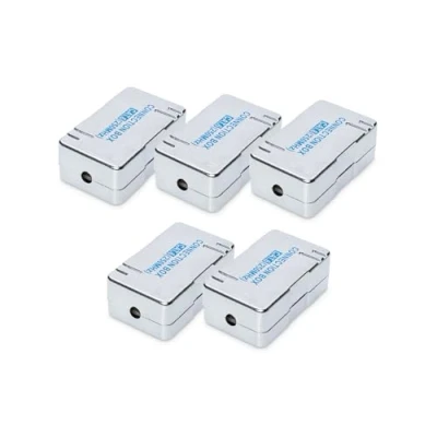 Abbildung von DIGITUS DN 93903 LSA Verbindungsmodul Cat 6 5 Stück Geschirmt Cat6 Schneidklemme AWG 22 bis 26 Für Ethernetkabel, Netzwerkkabel, Verlegekabel, Installationskabel Silber