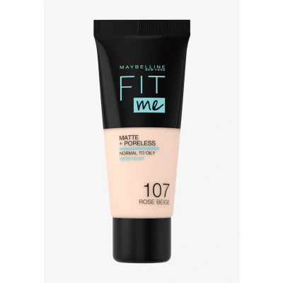 Abbildung von Maybelline New York FIT ME Matte &amp; Poreless Makeup Foundation, Damen, Größe: 30 ml, 107 rose beige