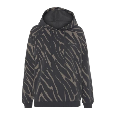 Abbildung von Lascana Kapuzenpullover, Damen, Größe: 32/34, Dunkelgrau taupe