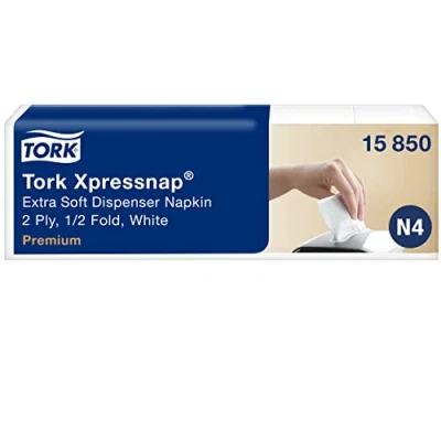Abbildung von Tork Xpressnap Spenderserviette extra soft 16,5 x 21,3 cm 8 5 Rollen, 200 Blatt