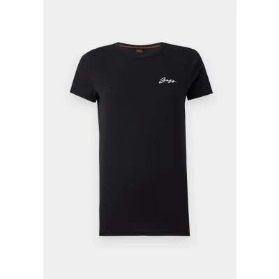 Abbildung von BOSS Elogo Tshirt basic, Damen, Größe: Small, Black