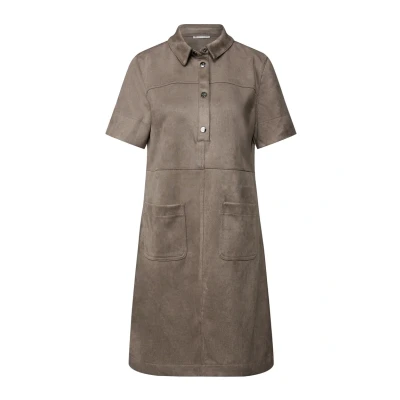 Abbildung von Street One Blusenkleid, Damen, Größe: 44, Braun