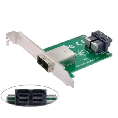 Abbildung von chenyang Mini SAS 2 SFF 8644 zu 8643 HD Data Server Converter Adapter mit Klammer