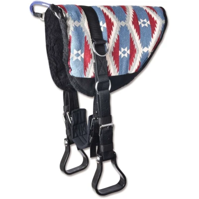 Abbildung von Waldhausen Bareback Pad Blau Rot Warmblut