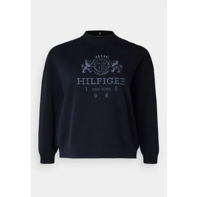 Abbildung von Tommy Hilfiger Curve Varsity Crest Sweatshirt, Damen, Größe: 50, Desert sky