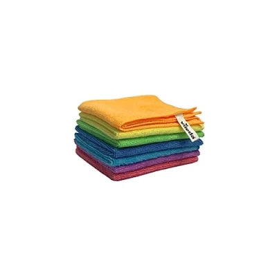 Abbildung von Vileda Mikrofaser Allzwecktücher Colors, Reinigungstücher zur trockenen und feuchten Anwendung, 100 % Material, 30 x cm, mehrfarbig, Maxi Pack, 7er Pack