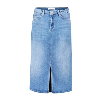 Abbildung von Betty &amp; Co MIT Waschung Jeansrock, Damen, Größe: 36, Light blue denim