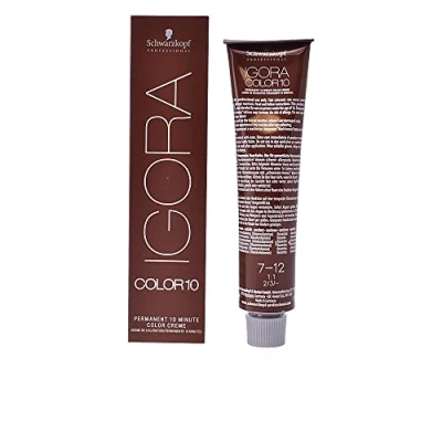 Abbildung von Schwarzkopf Professional Igora Color10 Permanente Färbung 60 ml 7 12 Medium Blonde Cendre Ash