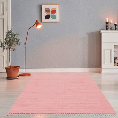 Abbildung von Theko Happy Cotton Teppich, 100% Baumwolle, Beige, 40 cm x 60