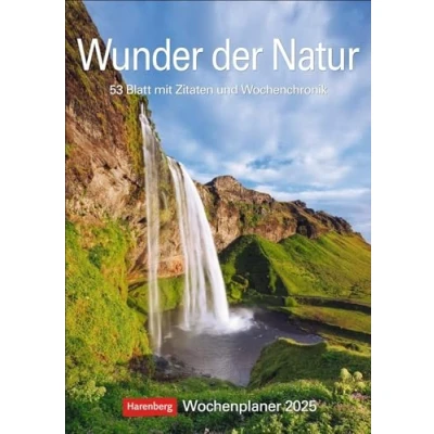 Abbildung von Wunder der Natur Wochenplaner 2025 53 Blatt mit Zitaten und Wochenchronik: Wunderschöne Naturfotos in einem praktischen Terminkalender zum ... für die Wand (Wochenplaner Harenberg)