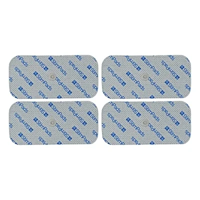 Abbildung von StimPads EMS und TENS Elektroden Pads 4 Stück von 50X100mm mit 3,5mm Snap geeignet für Sanitas,Beurer, Bluetens, usw. Zuverlässige, qualitativ hochwertige Klebeelektroden Zertifiziertes Medizinprodukt