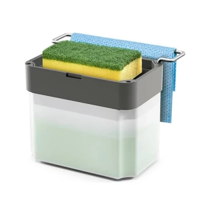 Abbildung von Metaltex Soap Dispenser, Gray, 17x12x22 cm